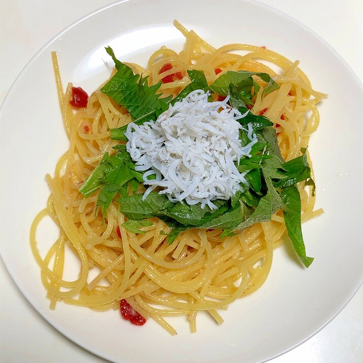 しらすと大葉がとても合うあっさりパスタ レシピ 作り方 By まゆ1972 楽天レシピ